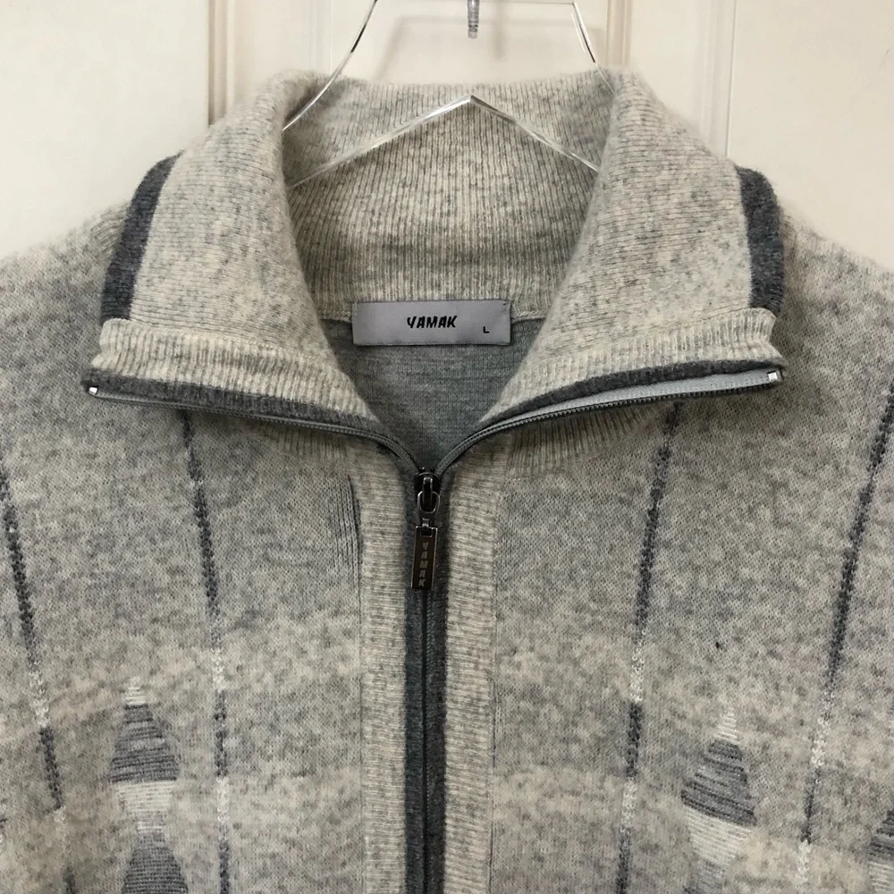 Yamuk argyle cardigan